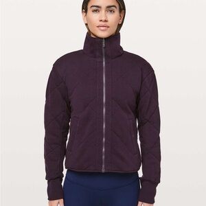 Lululemon REVERSIBLE Forever Warm Jacket in Black Cherry